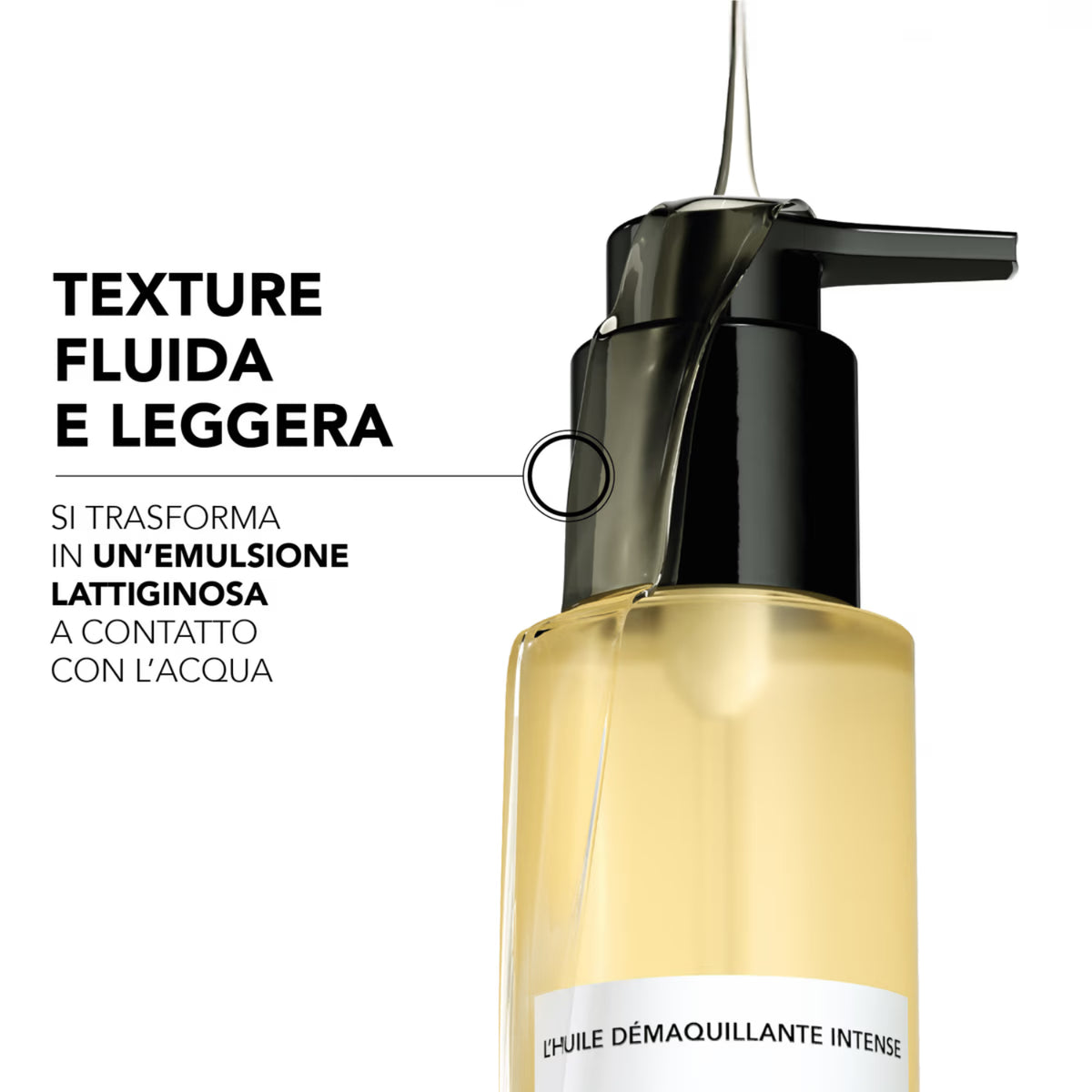 Lierac Olio Struccante Intenso texture fluida emulsionabile