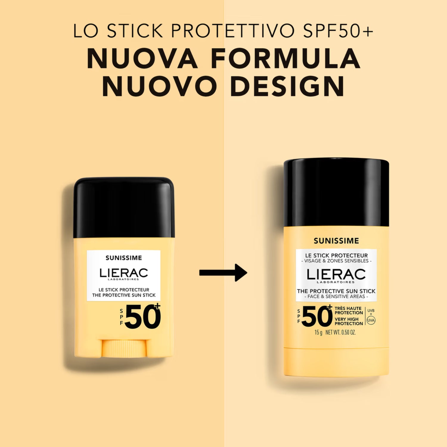 Lierac Sunissime Stick Solare SPF50+ nuova formula e nuovo design