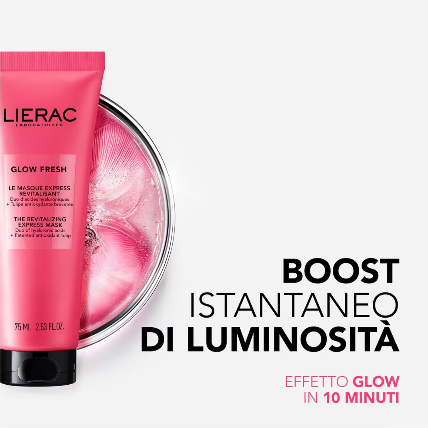 Lierac Glow Fresh maschera viso gel crema dettaglio prodotto