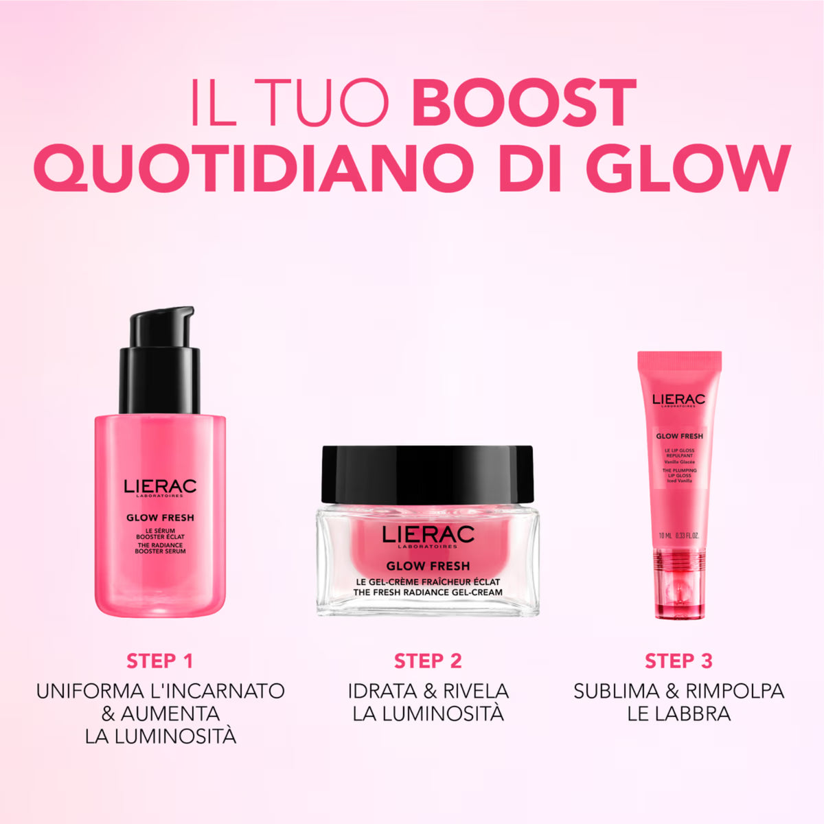 Lierac Glow Fresh lip gloss luminoso gusto Iced Vanilla