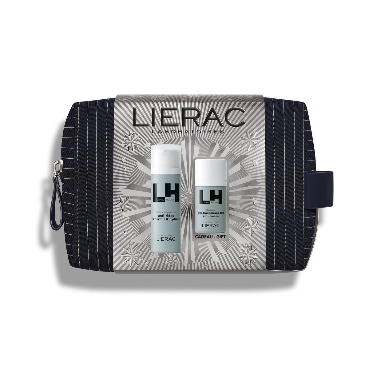 Lierac Homme Cofanetto | Fluido Antietà e Deodorante | 50 ml + 50 ml