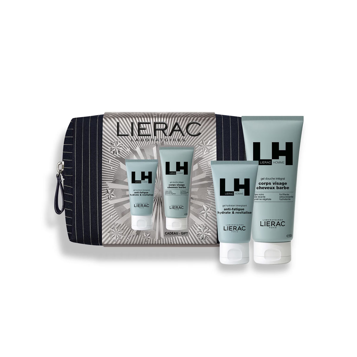 Lierac Homme Cofanetto | Gel Idratante e Gel Doccia | 50 ml + 200 ml
