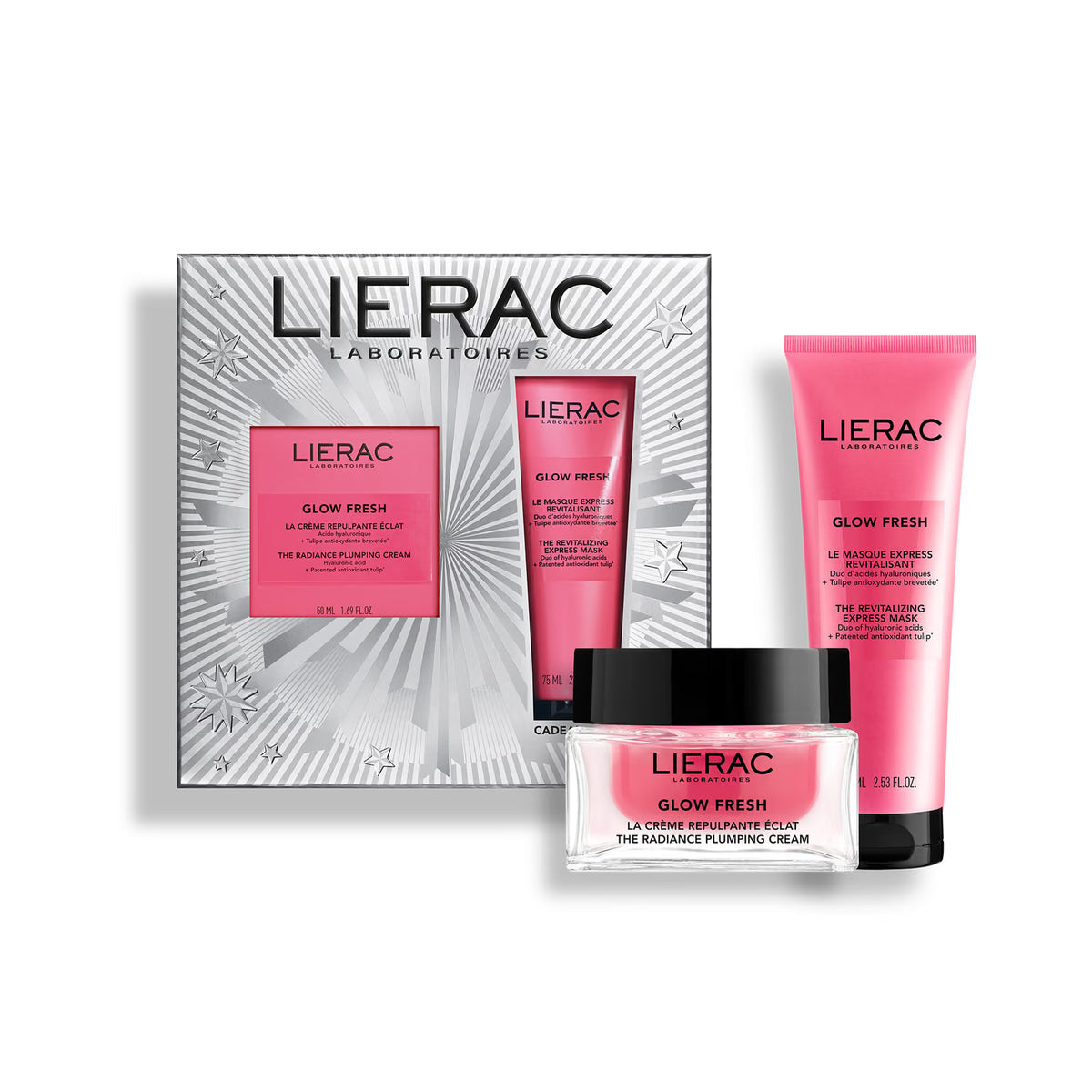 Lierac Glow Fresh Cofanetto | Illuminante Rimpolpante | 50 ml + 75 ml