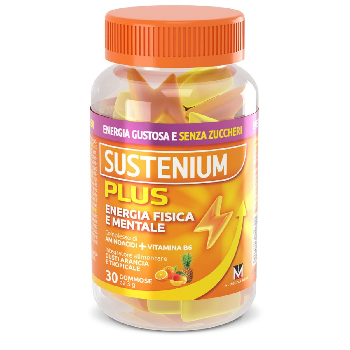 Sustenium Plus energia arancia e tropicale 30 gommose