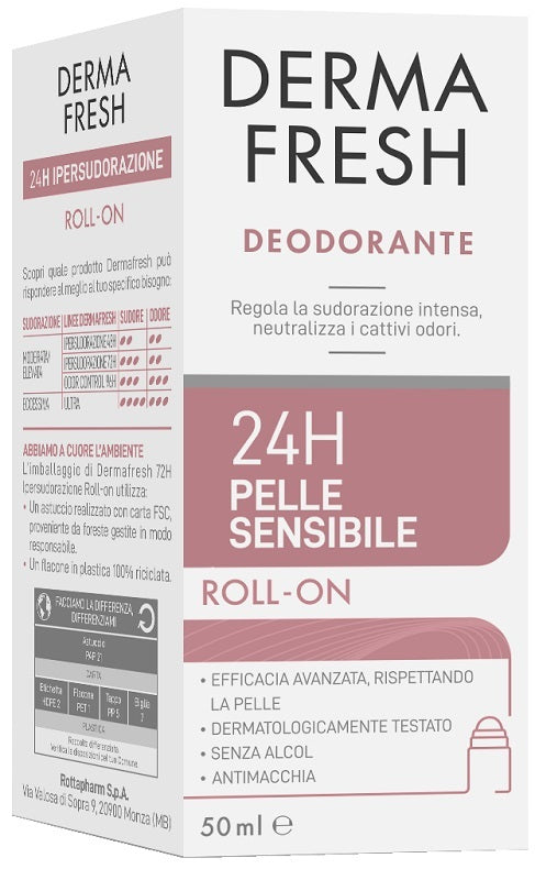 DERMAFRESH 24H P/SENS ROLL50ML