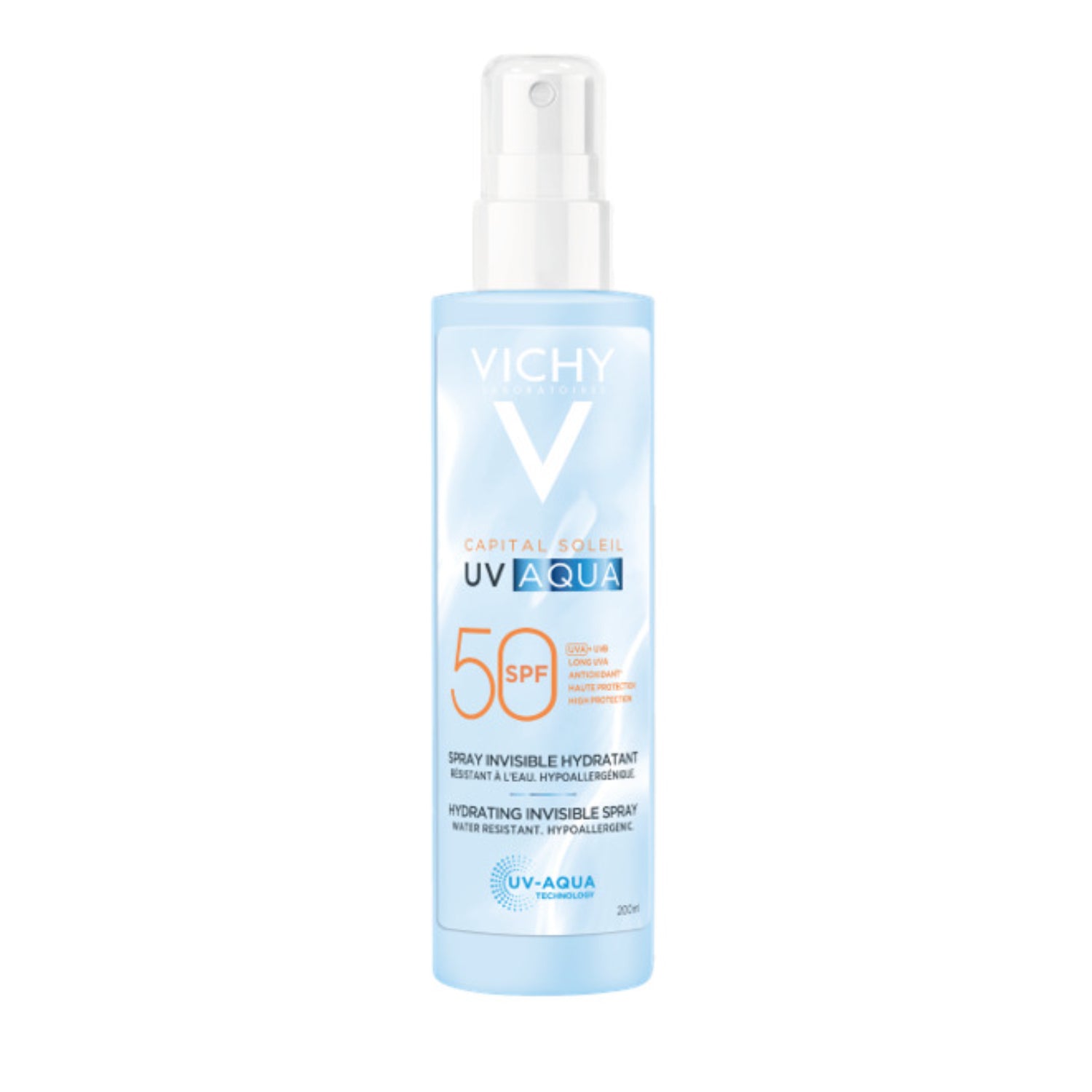 Vichy Capital Soleil UV Aqua | Spray Solare Corpo Invisibile Idratante SPF50+ | 200ml 3