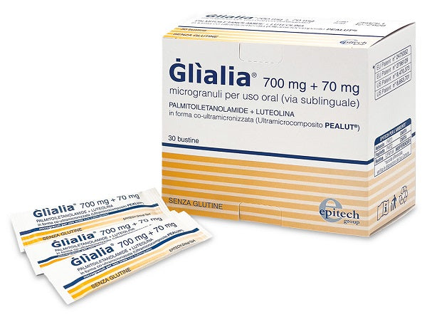 Glialia Microgranuli | Integratore PEA Luteolina Neuroprotezione | 30 Bustine