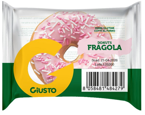 GIUSTO S/G DONUTS FRAGOLA 35G
