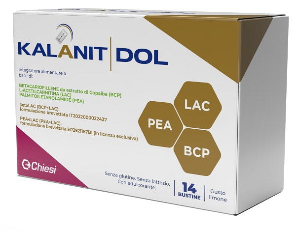Kalanit Dol Gusto Limone | Integratore Sistema Nervoso BCP PEA | 14 Bustine  