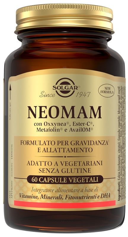 Solgar Neomam | Integratore Gravidanza e Allattamento | 60 Capsule  
