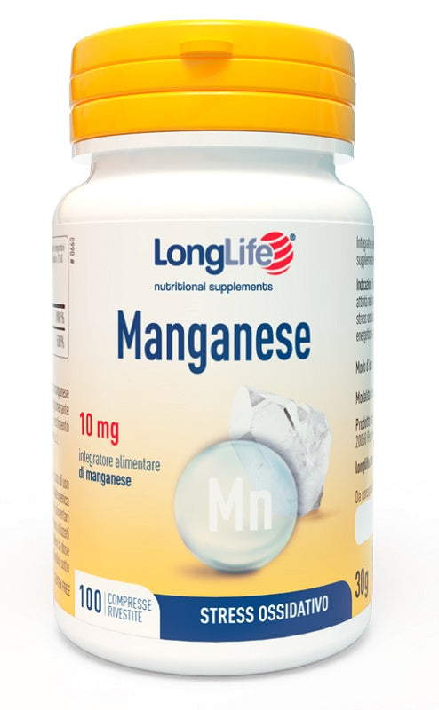 LONGLIFE MANGANESE 10MG 100CPR
