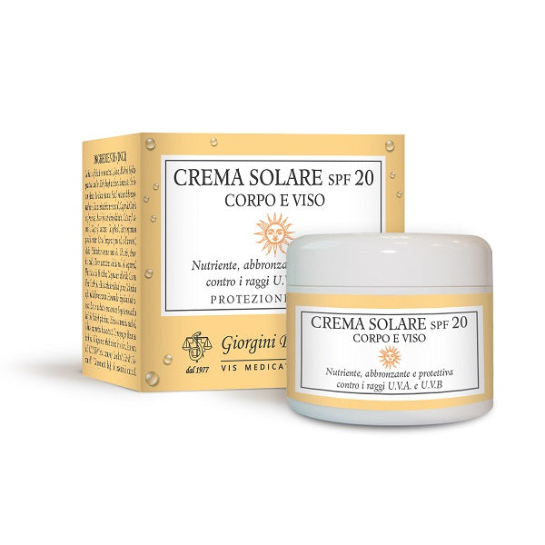 CREMA SOLARE SPF20 CORPO VISO
