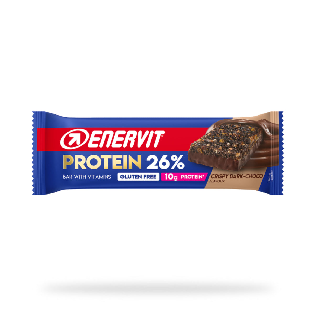 Enervit Protein 26% Crispy Dark Choco | Barretta Proteica | 40 g  
