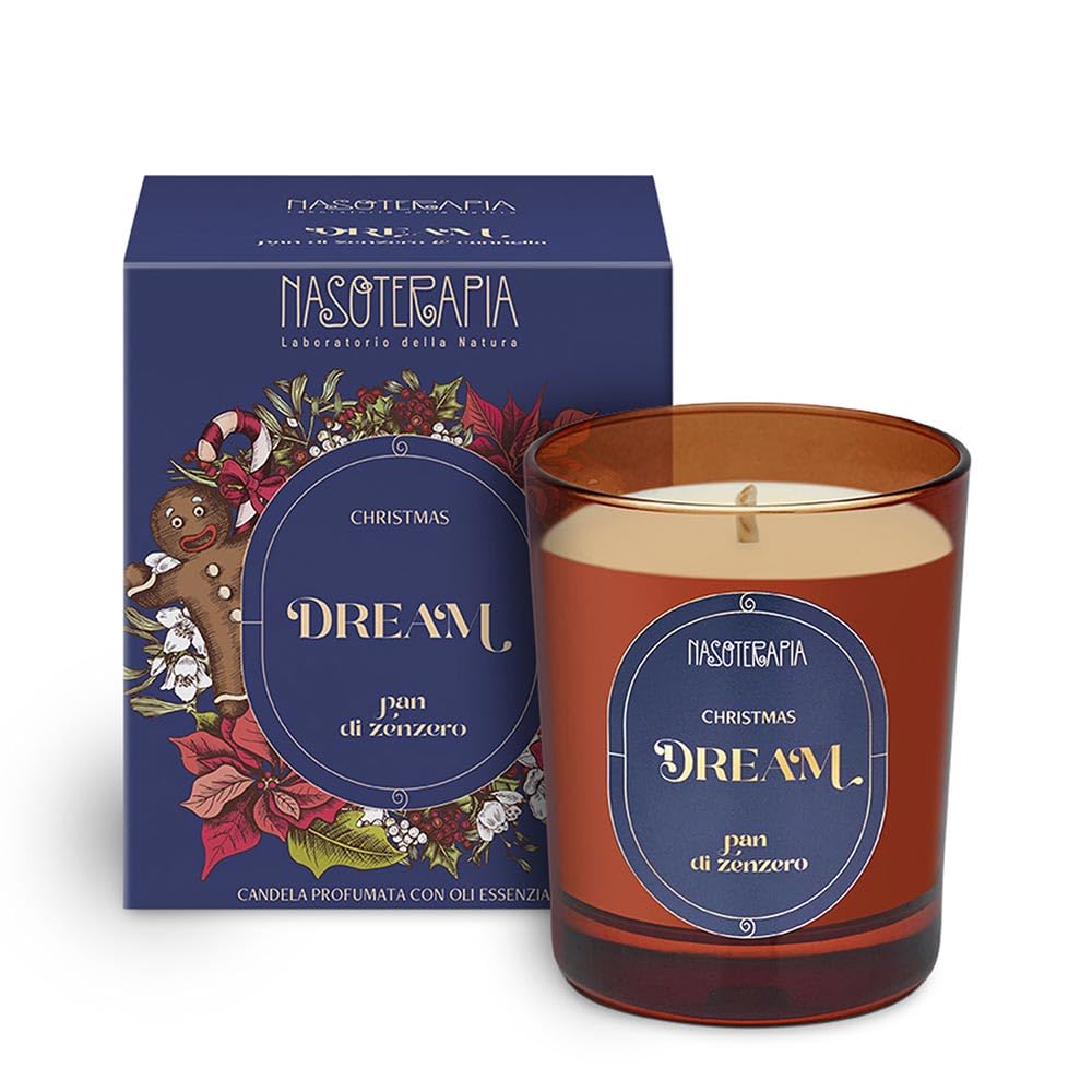 Nasoterapia Candela Profumata Christmas Dream Pan Di Zenzero 180g