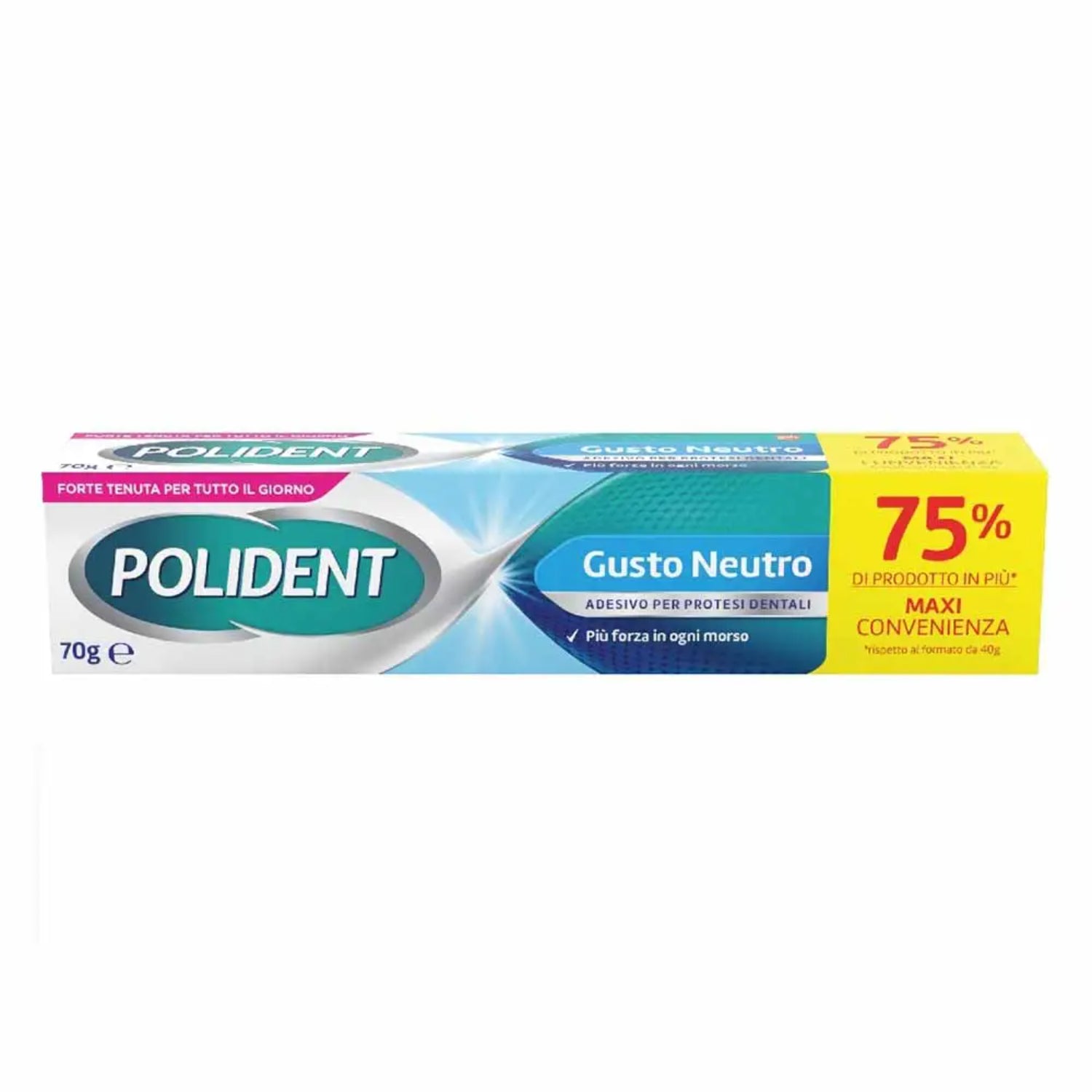Polident Gusto Neutro | Crema Adesiva Dentiera Ipoallergenica | 70 g