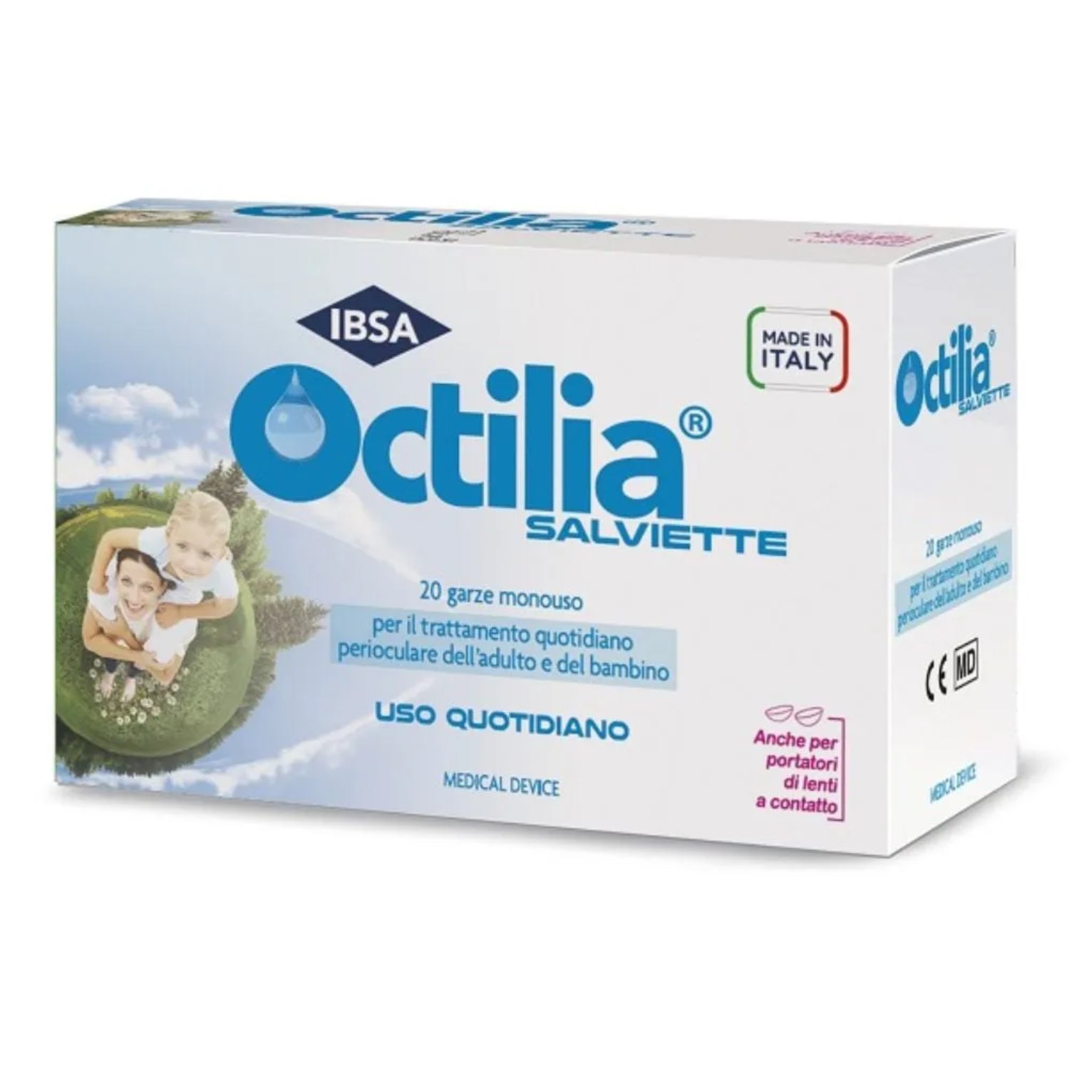 Octilia | Salviette Perioculari Igiene Palpebrale | 20 Pezzi