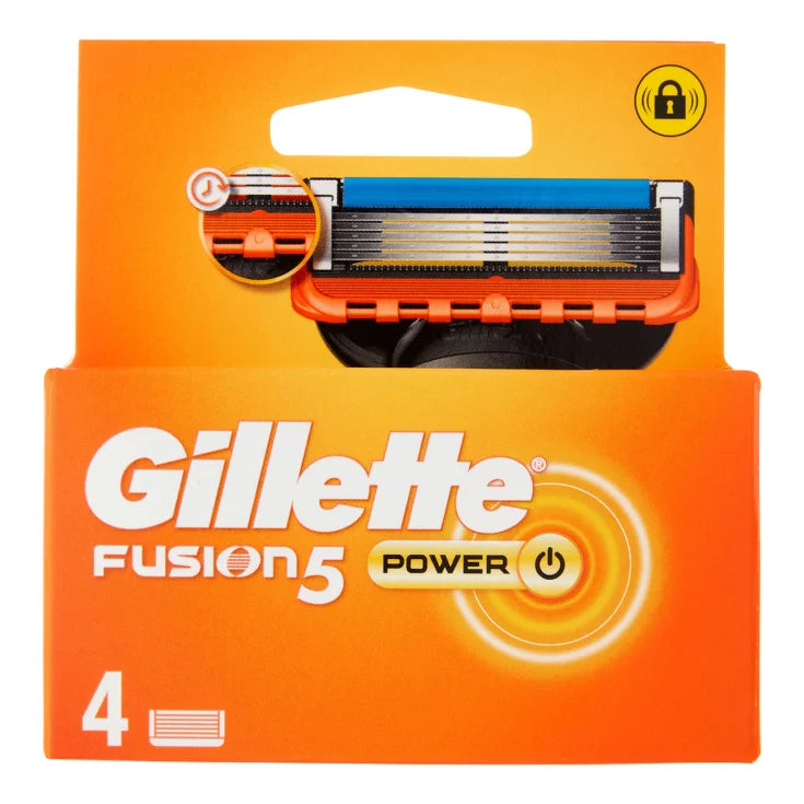 Gillette | Lame Fusion5 Power Lamette di Ricambio | 4 Pezzi