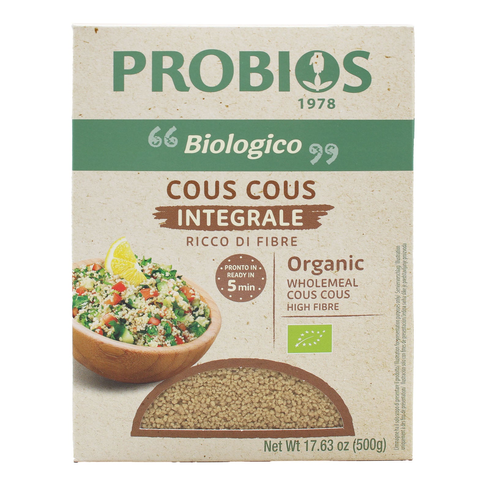 COUS COUS INTEGRALE 500G
