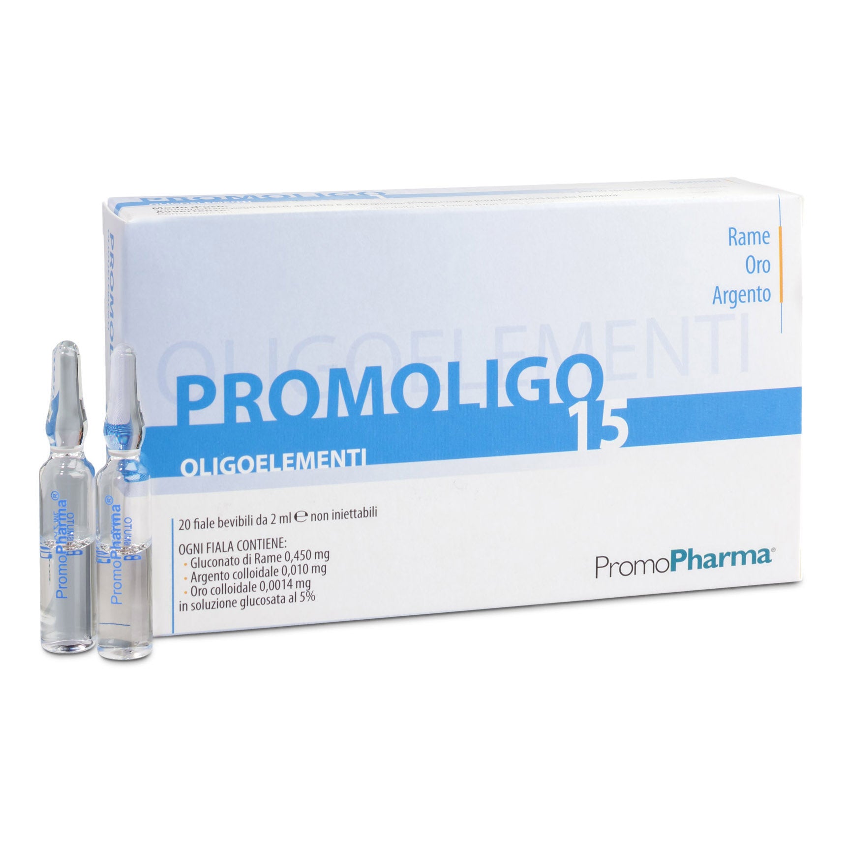 PROMOLIGO 15 CU/AU/AG 20F 2ML
