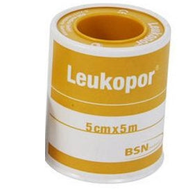 Leukoplast Cerotto Su Rocchetto Leukopor - 5cm x 5m  