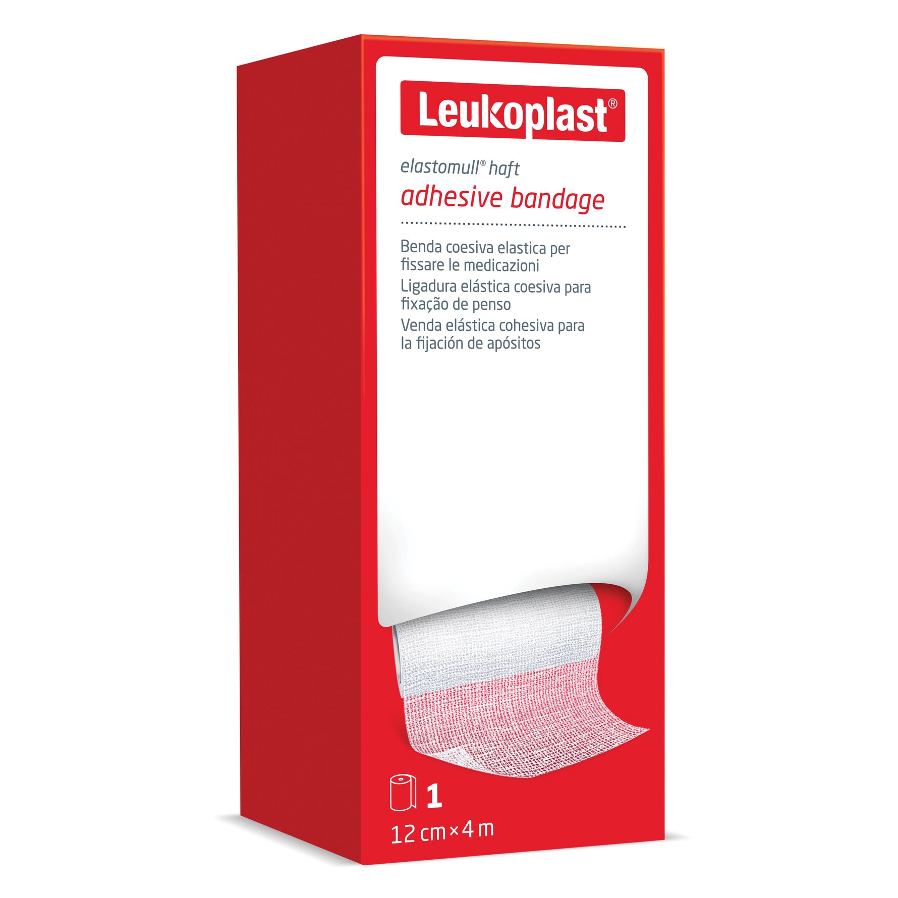 Leukoplast Elastomull Half - Benda Elastica Coesiva Compressione Forte 12cm X 4m
