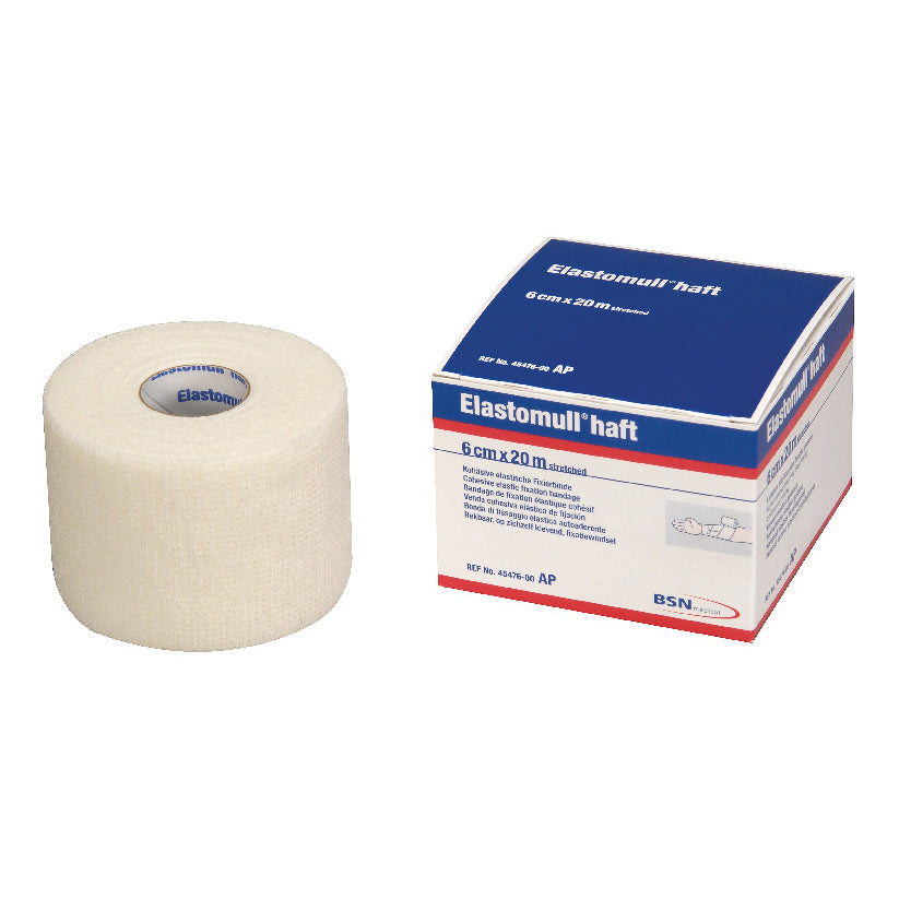 Leukoplast Elastomull Half - Benda Elastica Coesiva Compressione Forte 6cm X 20m  