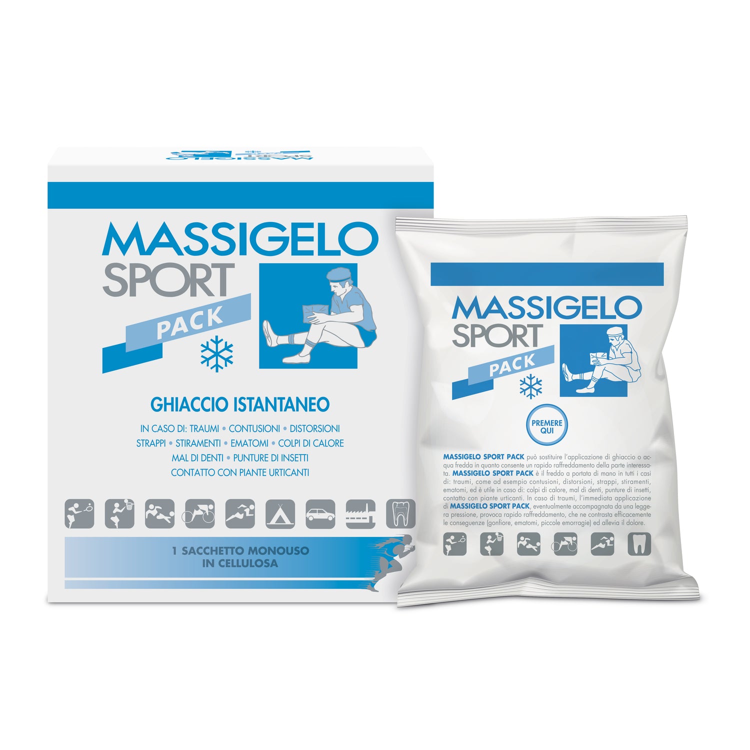 Massigelo Sport Pack Ghiaccio Istantaneo 1 Busta