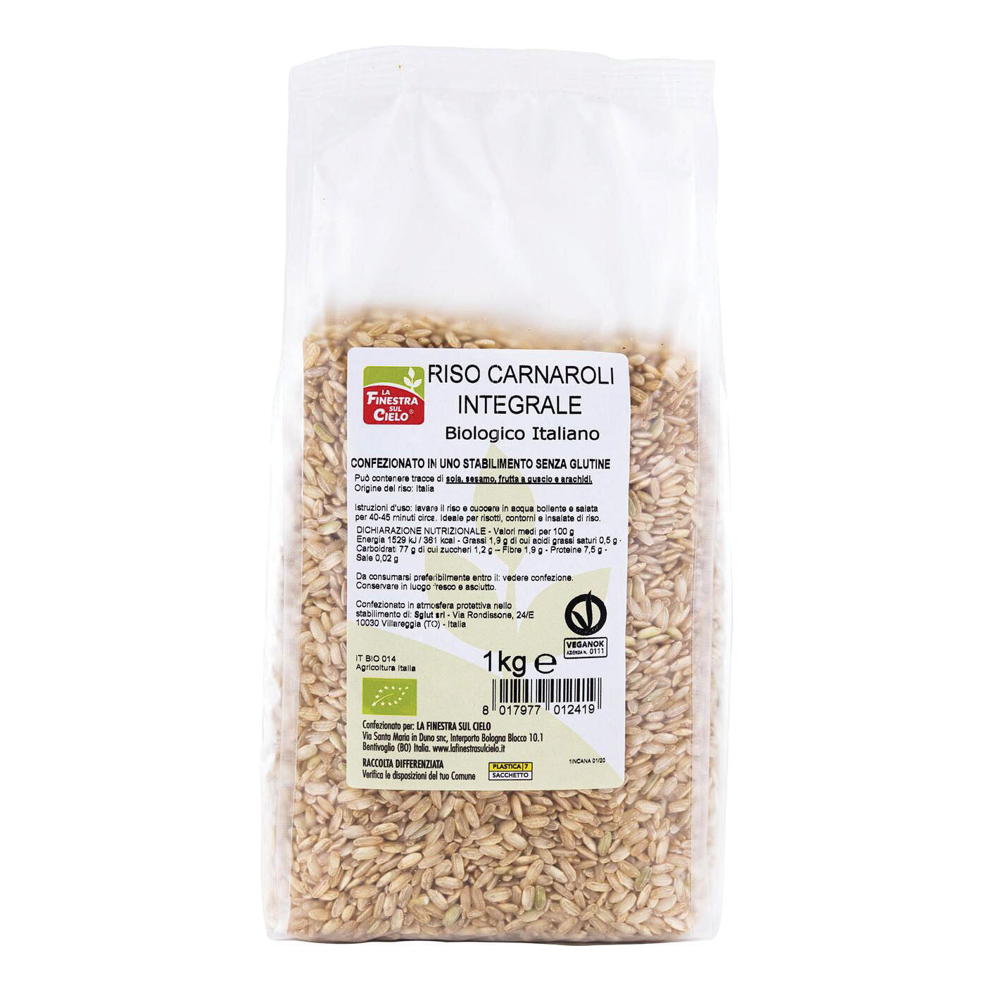 RISO CARNAROLI INT ITA BIO 1KG