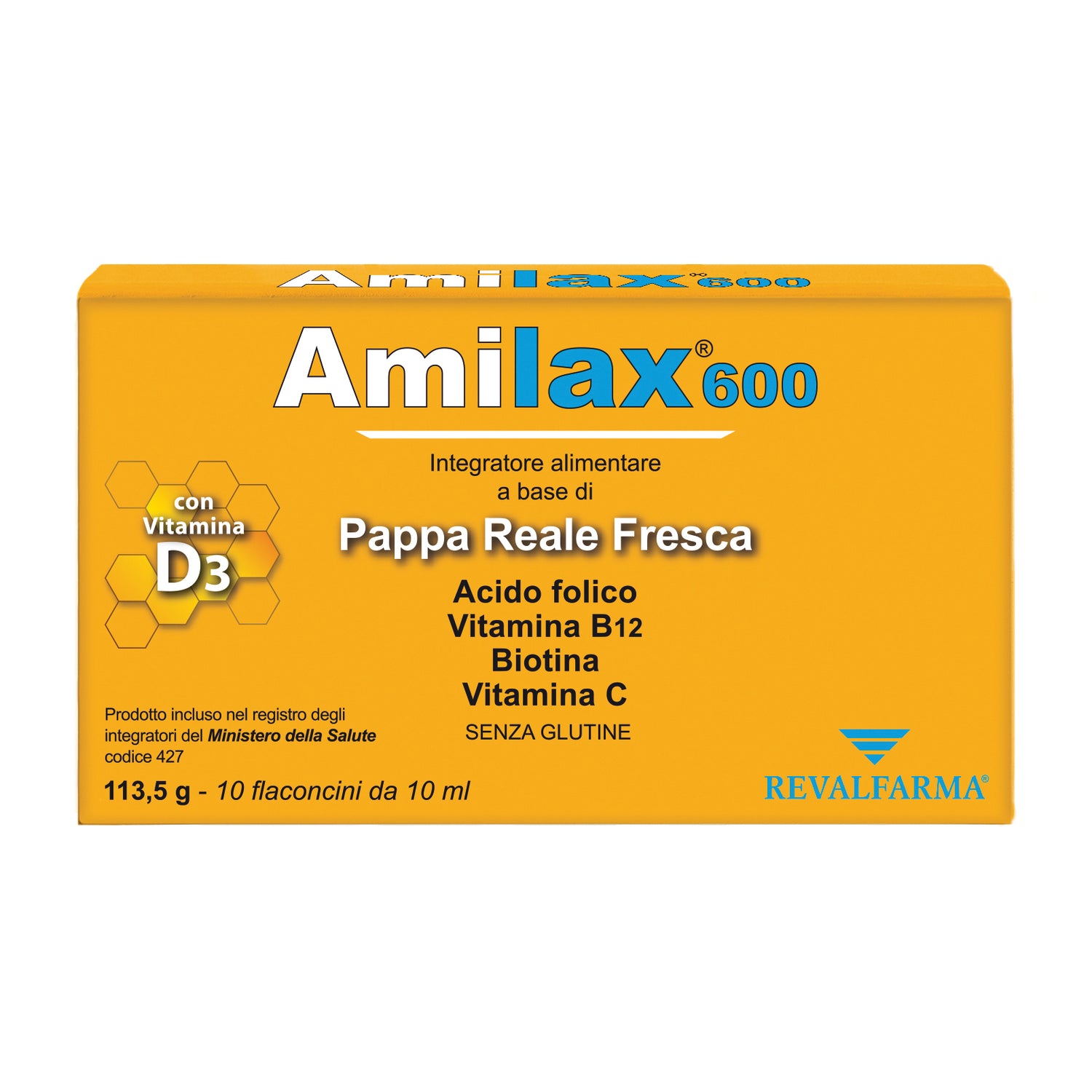 AMILAX 600 10FL 10ML
