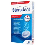 Steradent Triple Action Plus | Igienizzanti Dentiere | 90 Compresse Effervescenti  