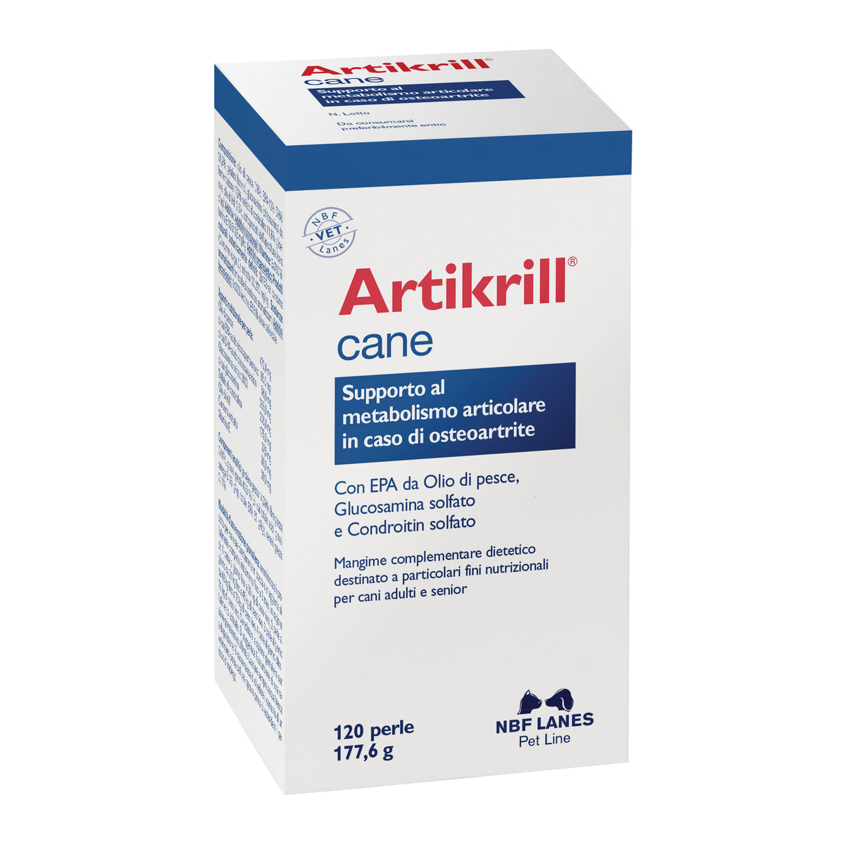 Artikrill Cane | Integratore Articolazioni Osteoartrite | 120 Perle  