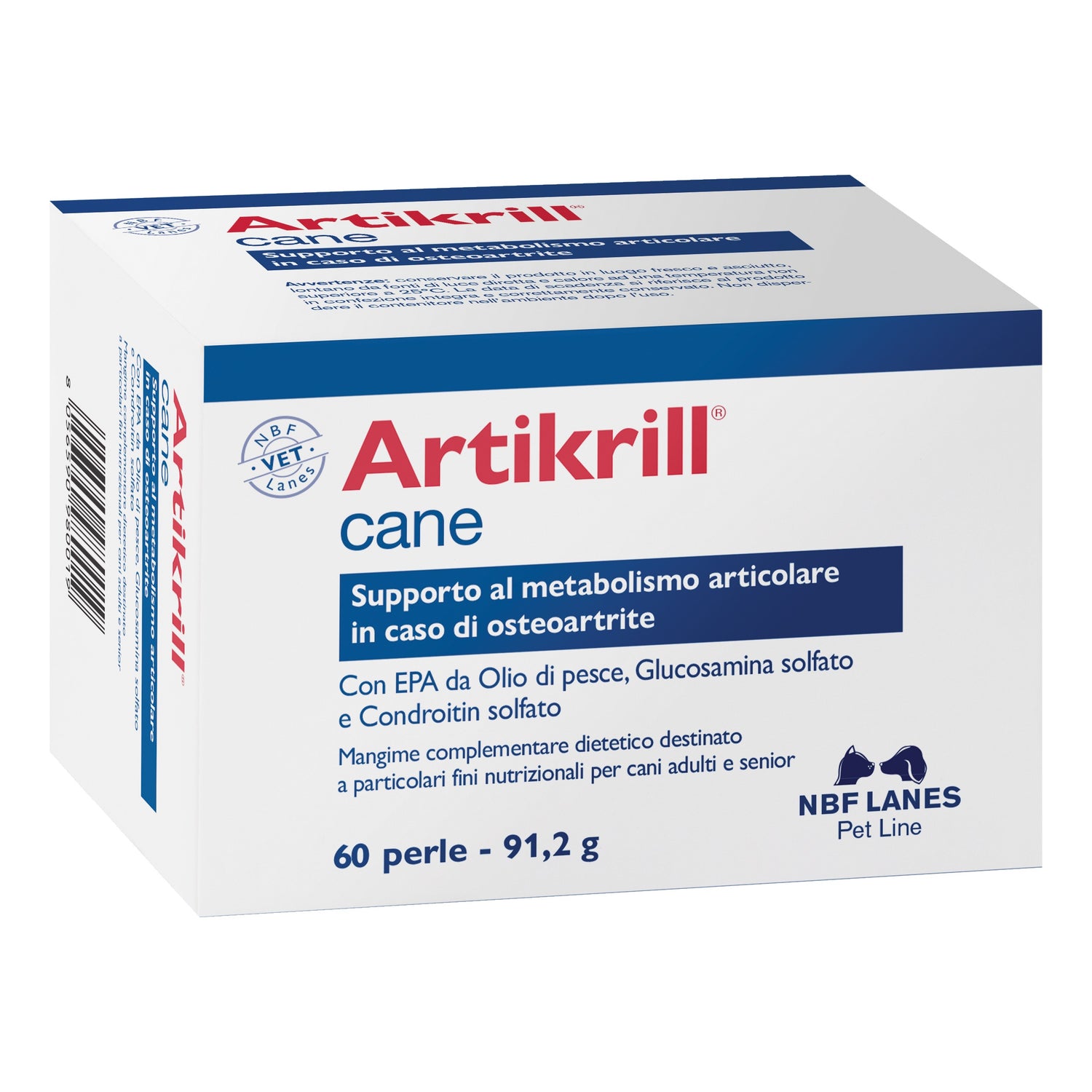 Artikrill Cane | Integratore Articolazioni Osteoartrite | 60 Perle