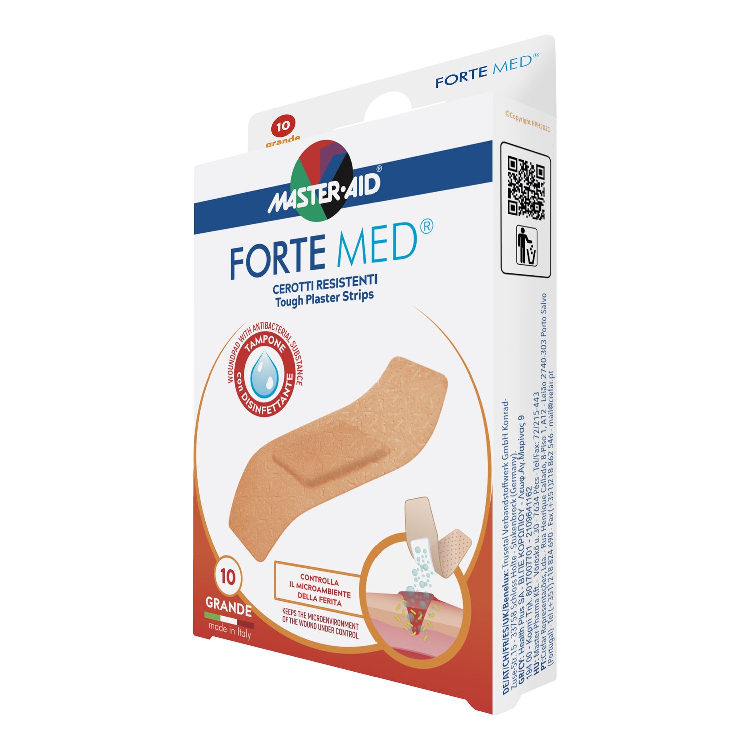 Master Aid Fortemed Cerotti Resistenti Misura Grande 78 X 26mm 10 Pezzi