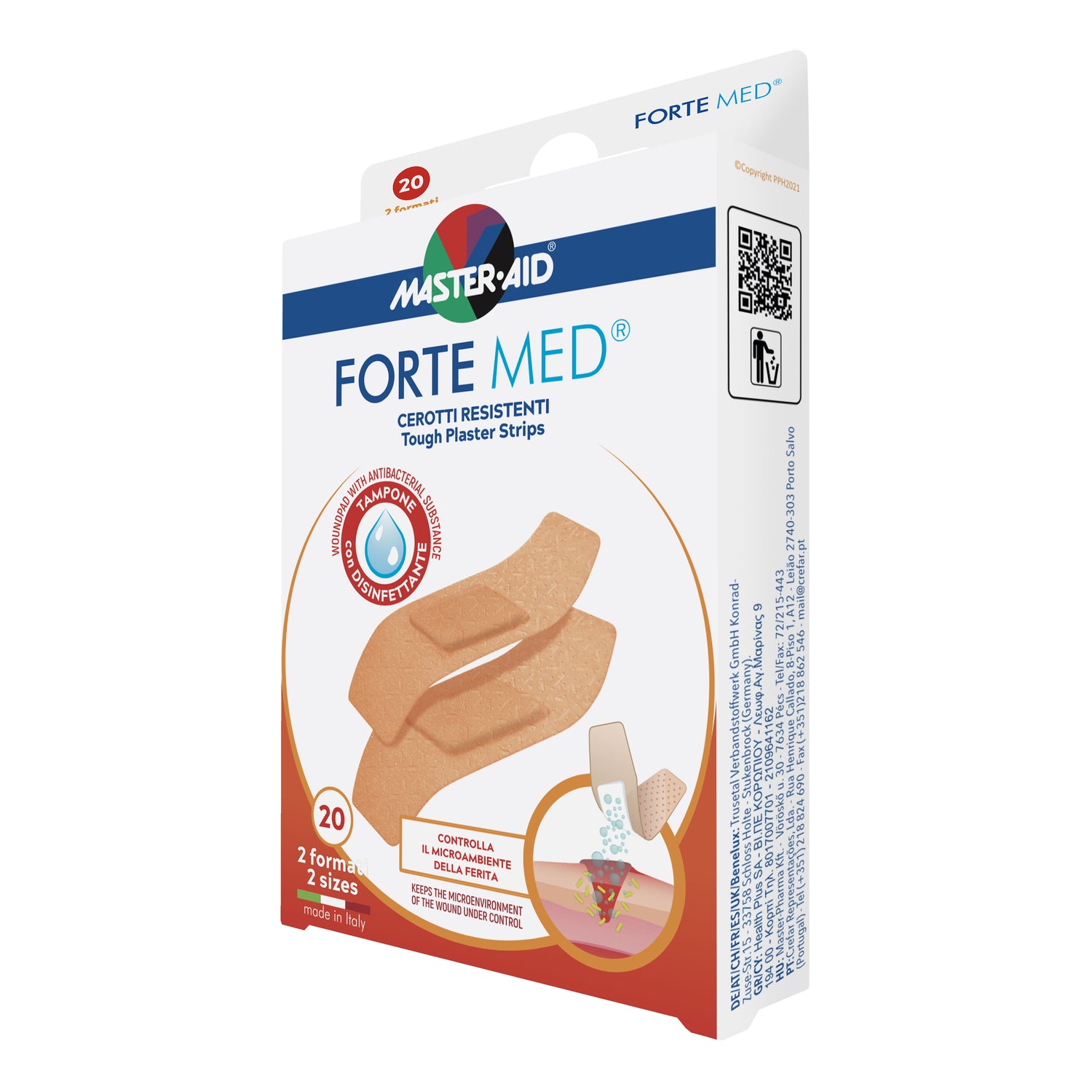 Master Aid Fortemed Cerotti Reistenti Misura Media 78 X 20mm 20 Pezzi