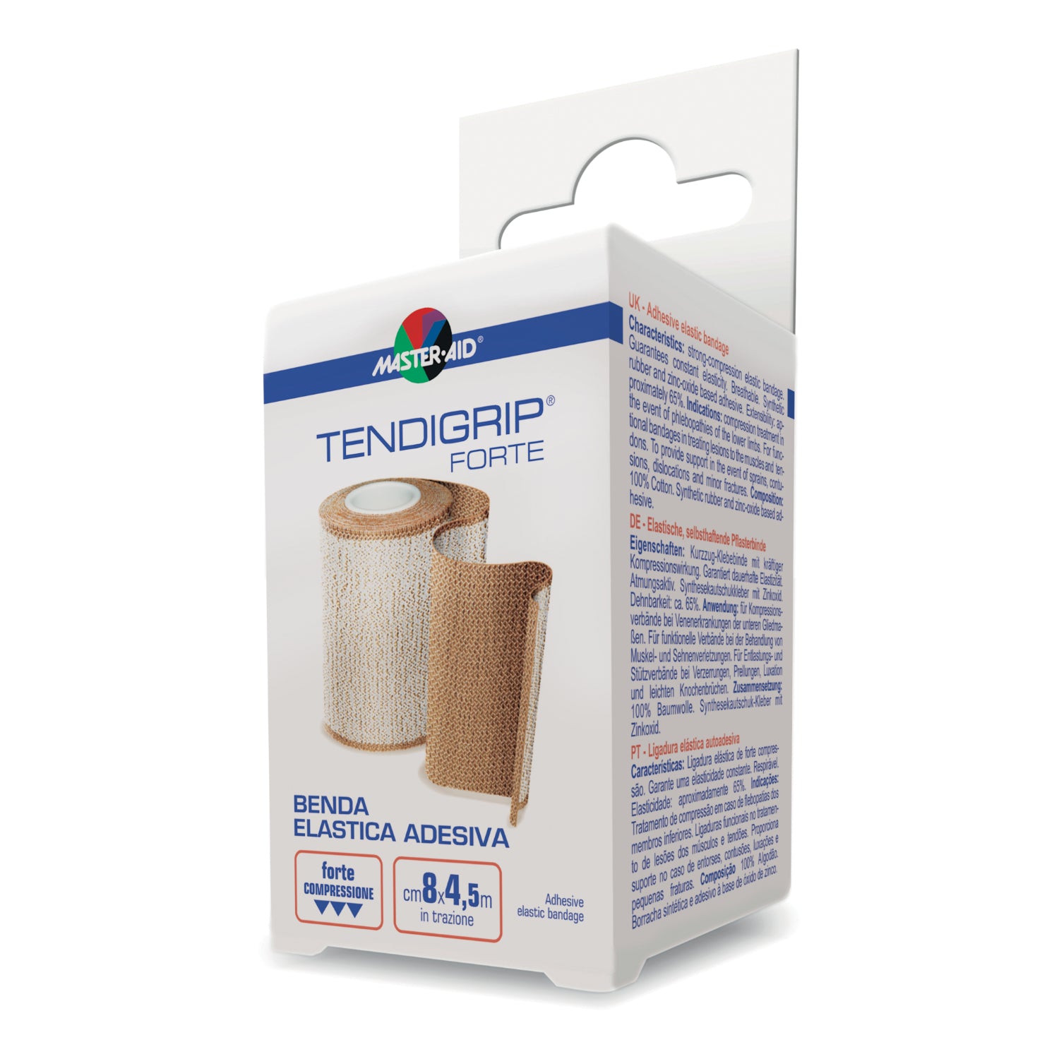 Master Aid Tendigrip Forte Benda Elastica Color Pelle 8cm X 4,5m