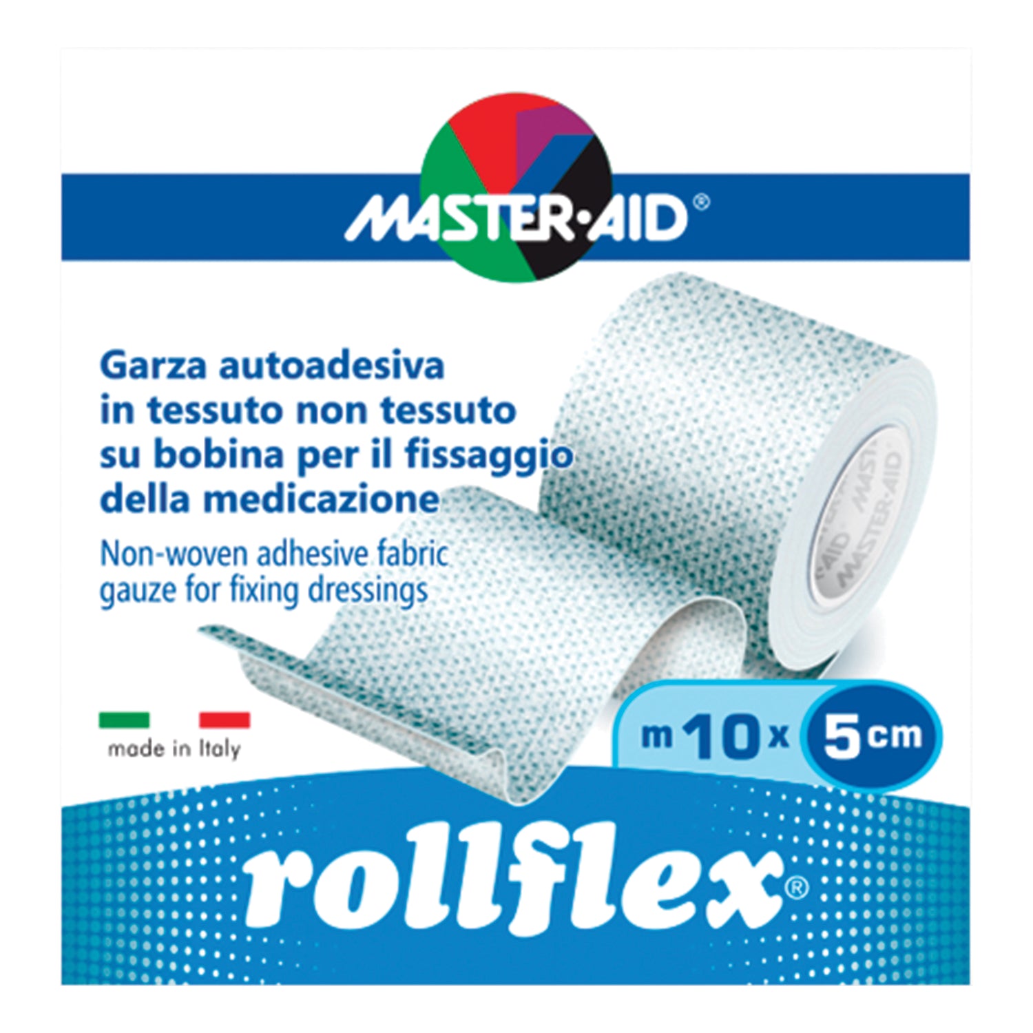 Master Aid Rollflex Garza Autoadesiva 5m X 10cm