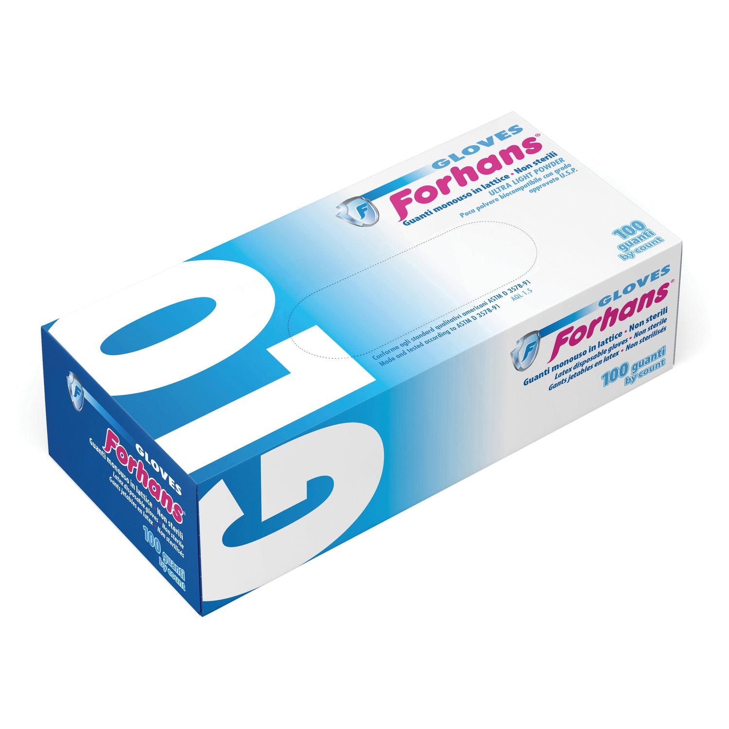FORHANS GUANTI LATT L 100PZ
