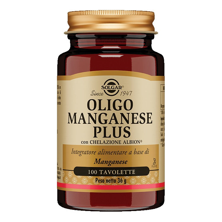 Solgar - Oligo Manganese Plus 100 Tavolette  