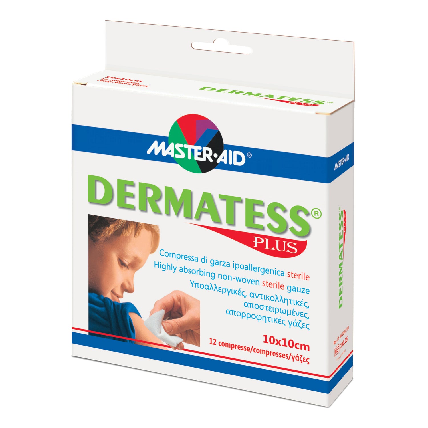 Master Aid Dermatess Plus Compressa Di Garza Sterile 10 X 10cm 12 Pezzi