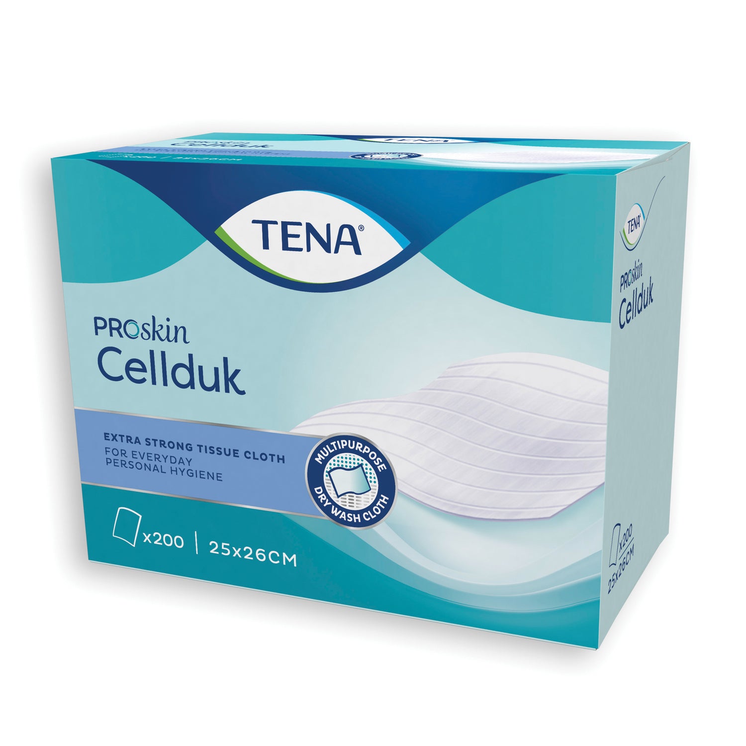 Tena Proskin Cellduk - Salviette Detersione senza risciacquo 200 pezzi