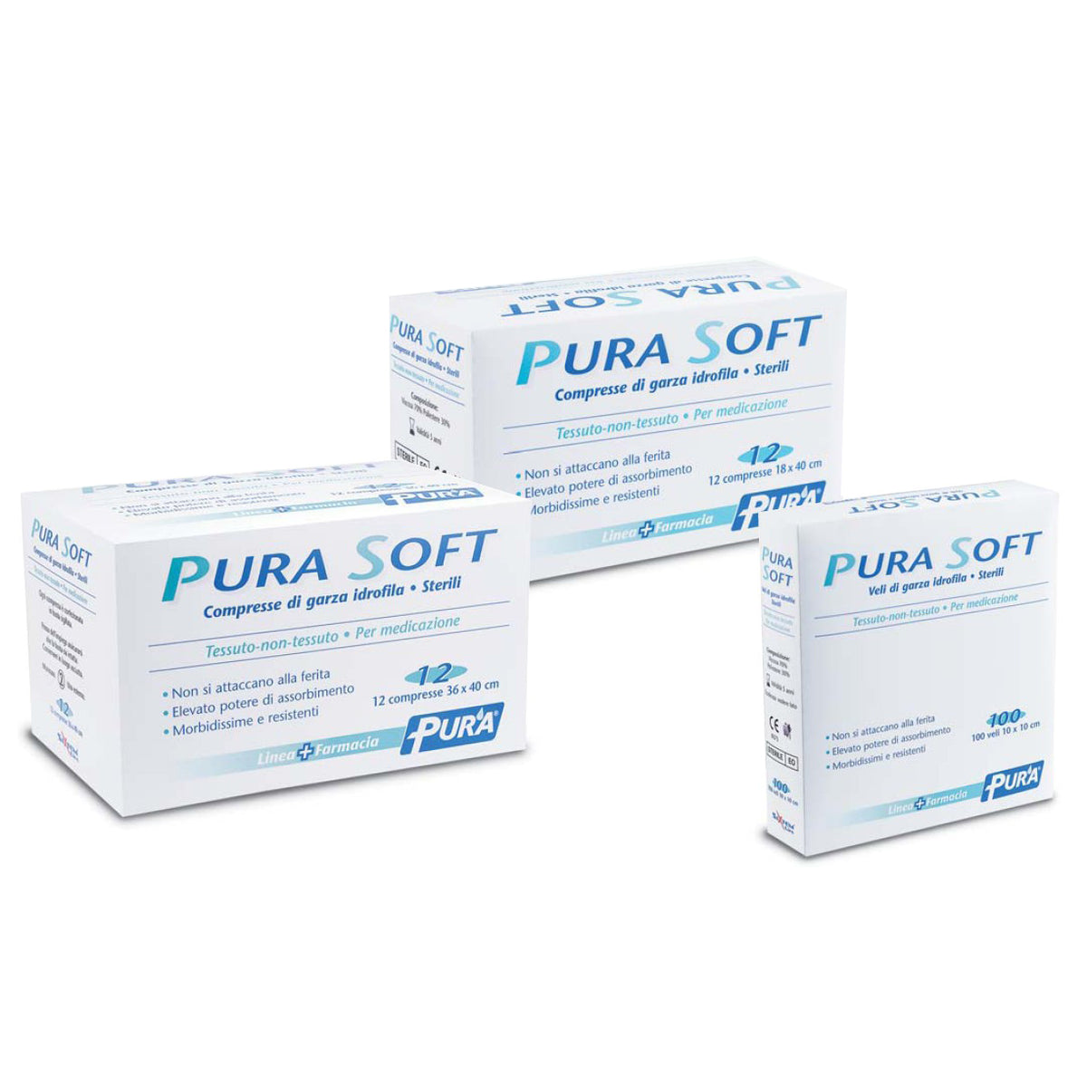 PURA SOFT GARZA 10X10CM 100PZ  