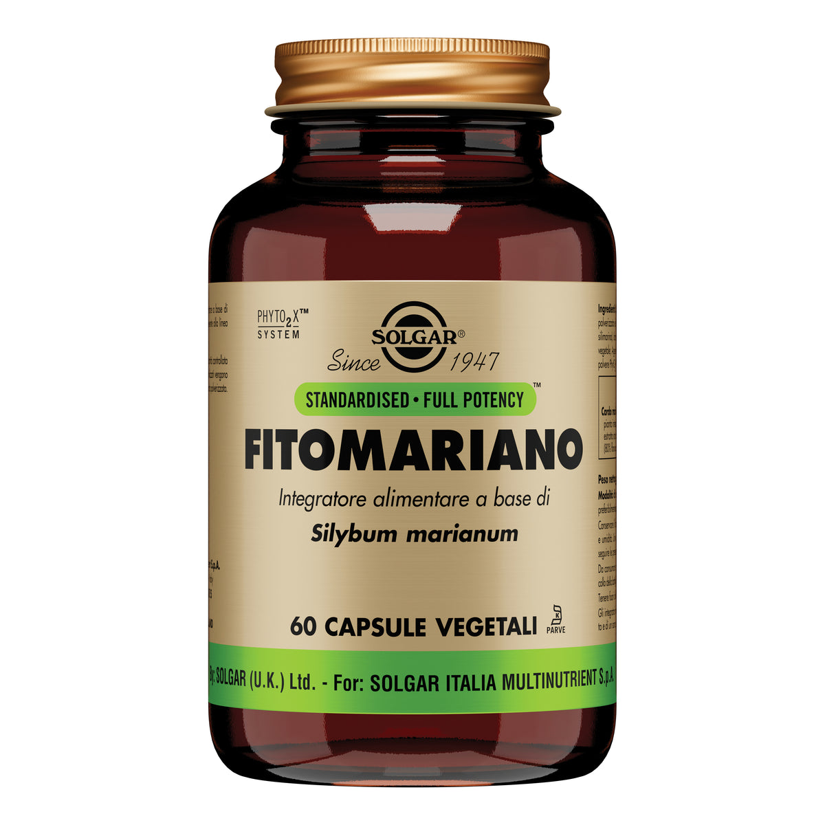 Solgar - Fito Mariano 60 Capsule Vegetali  