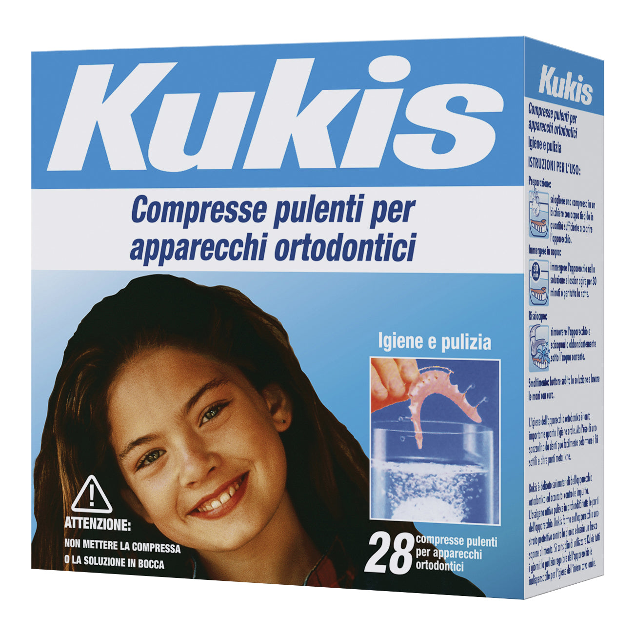 Kukis Cleanser Apparecchi Ortodontici 28 Compresse
