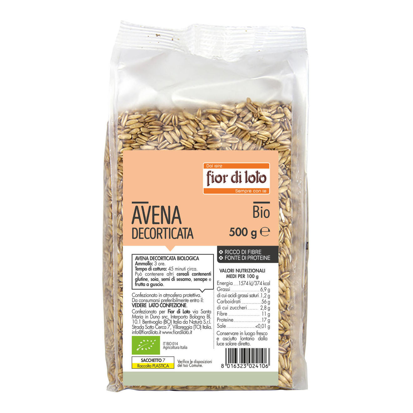 AVENA DECORTICATA BIO 500G