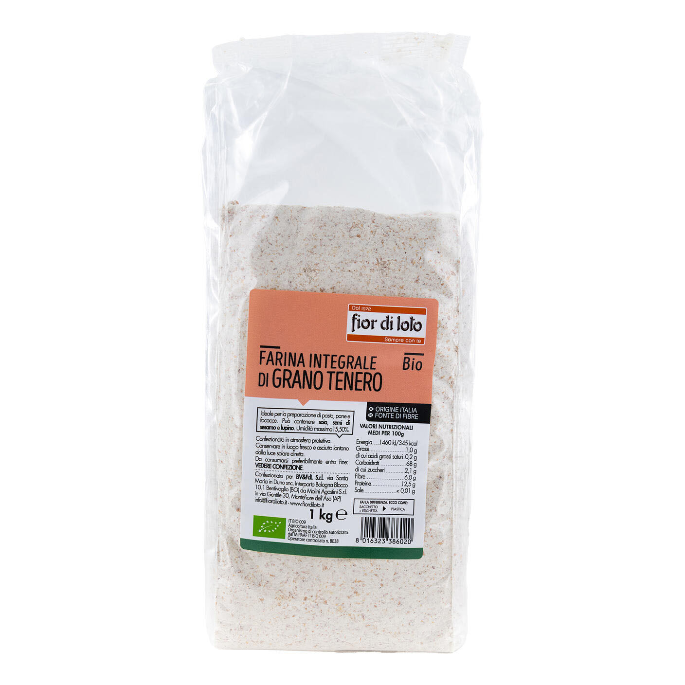 FARINA INTEGR GRANO TENERO 1KG