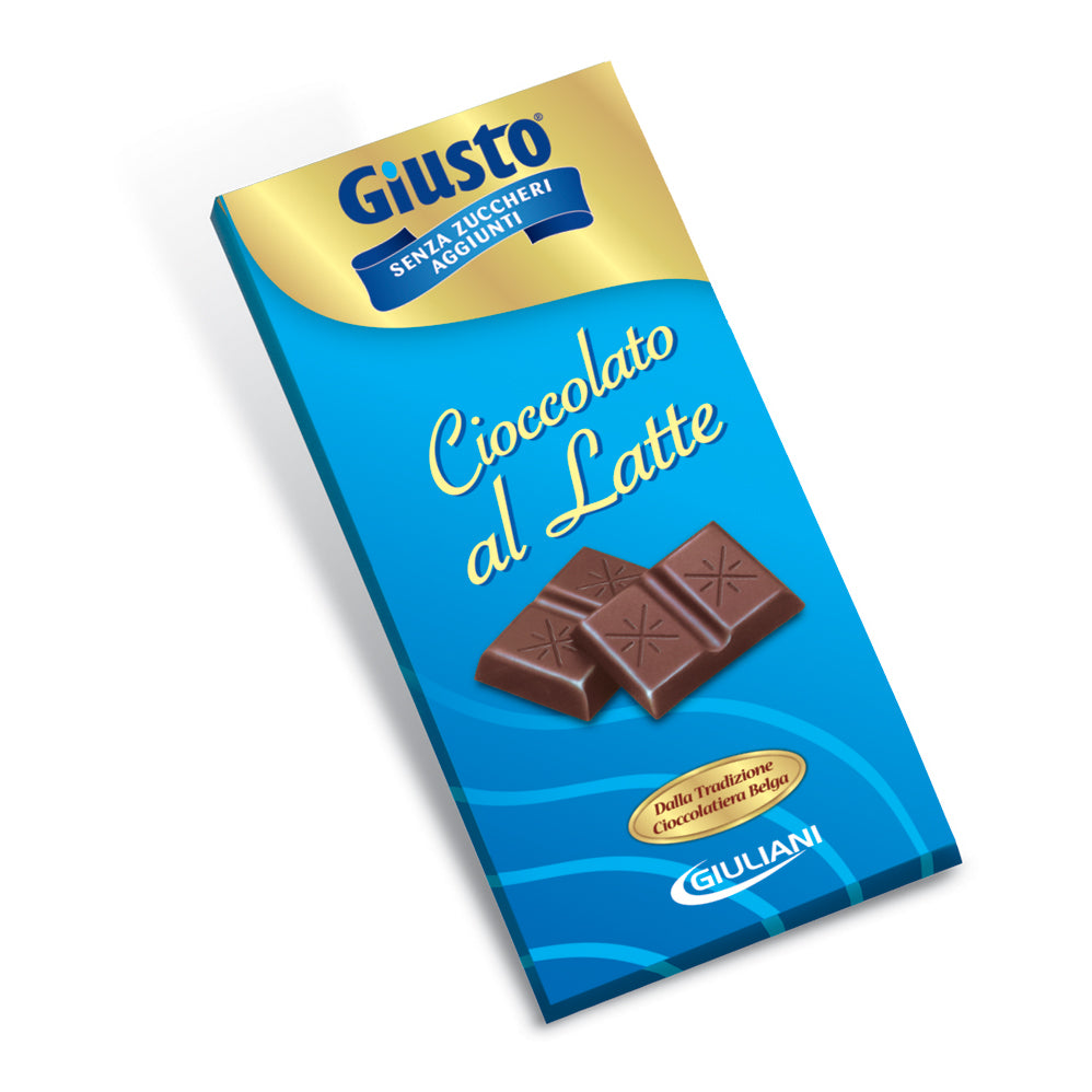 Giusto Senza zucchero Cioccolato Latte 85g