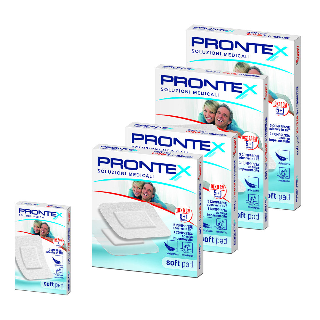 GARZA PRONTEX SOFT 5X7CM 5PZ  