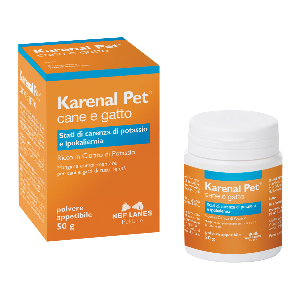 Karenal Pet | Integratore Renale Potassio Cani Gatti | Polvere 50g  