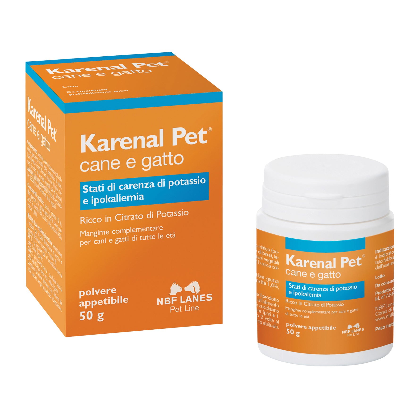 Karenal Pet | Integratore Renale Potassio Cani Gatti | Polvere 50g
