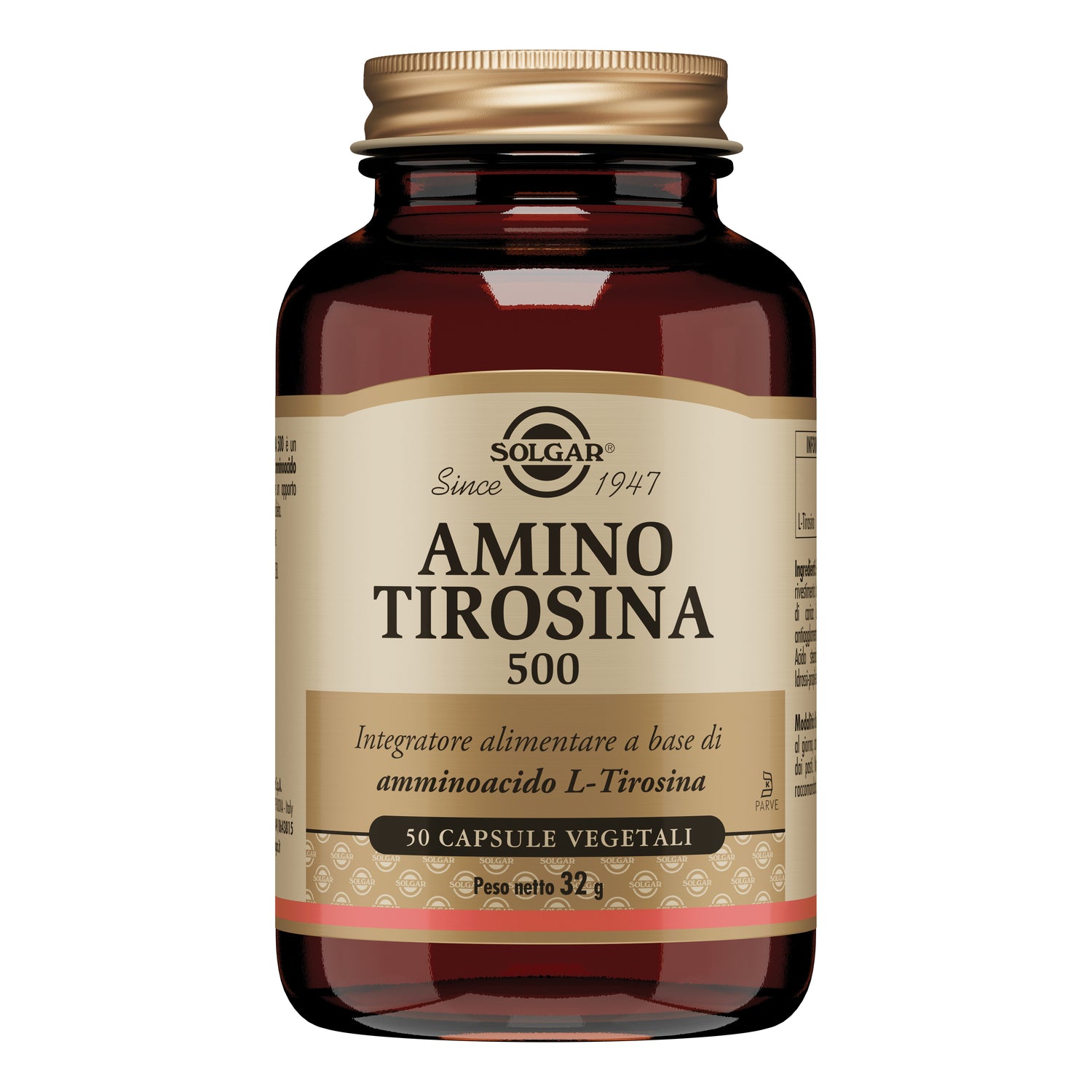 Solgar - Amino Tirosina 500 - 50 Capsule Vegetali